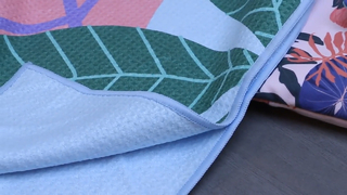 দ্রুত শুকনো Waffle বিচ তোয়ালে