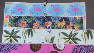 মুদ্রিত গলফ তোয়ালে দ্রুত শুকনো মাইক্রোফাইবার